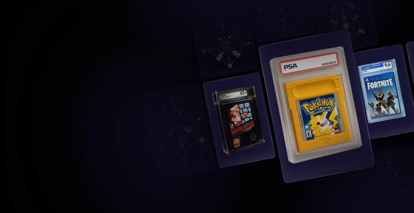 Graded video game slabs and sealed games